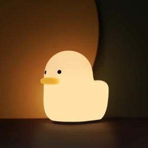 Nachtlicht in Form einer Ente mit leuchtendem Berührungssensor