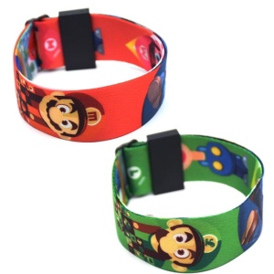 Armband mit Super Mario-Motiv für Kinder in Rot und Grün