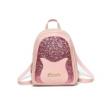 Rucksack mit glänzenden Pailletten für Mädchen rosa