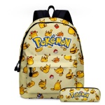 Pokémon Go Rucksack für Kinder mit Pikachu-Motiv und Schriftzug auf der Vorderseite