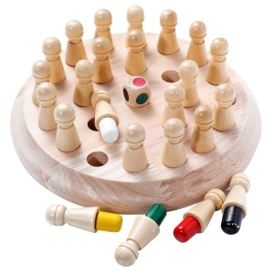 Holzpuzzle-Spiel für Kinder mit vielen Teilen