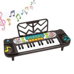 Plastikspielzeug elektronisches Klavier für Kinder schwarz und weiß