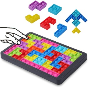 Tetris-Puzzle 27 farbige Kunststoffteile