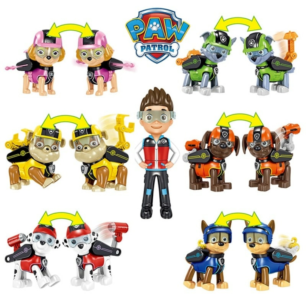 Pat'Patrouille Cartoon-Spielzeugset mit allen Charakteren