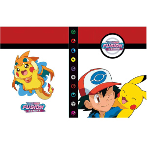 Pokémon Album-Halter mit Pikachu und Ash mit Mütze