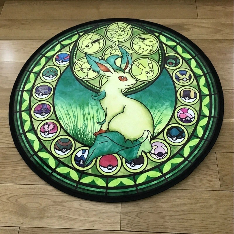 Pokemon runde Bodenmatte grün