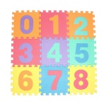 Mehrfarbige Zahlenpuzzlematte aus Schaumstoff für Kinder