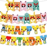 Geburtstagsbanner Thema Pokémon happy birthday pokemon Motiv