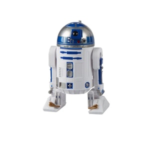 Star Wars Robot-Figur für Kinder in weiß, grau und blau mit weißem Hintergrund