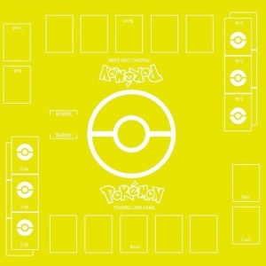 Pokemon Kartenspielteppich gelb