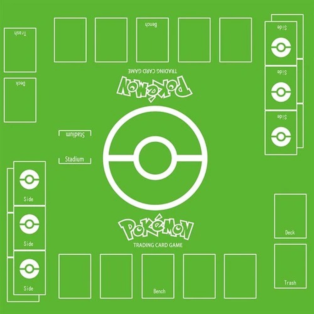 Pokemon Kartenspielteppich Hellgrün