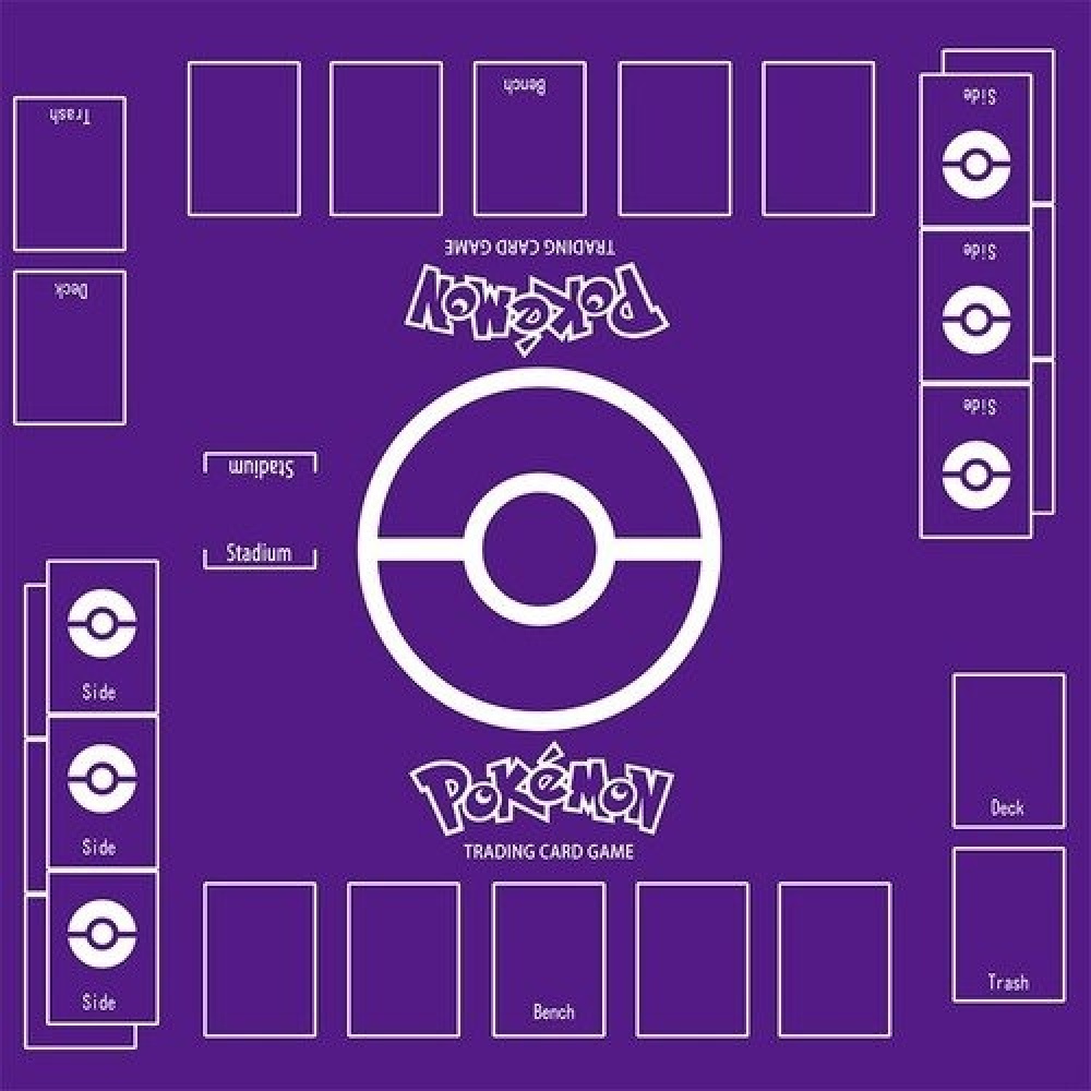Pokemon Kartenspielteppich violett