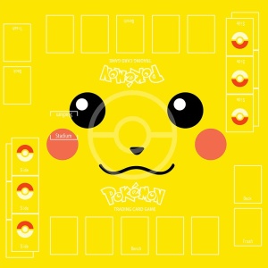 Pokemon pikachu Kartenspielteppich