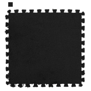 Puzzlematte aus Schaumstoff uni schwarz