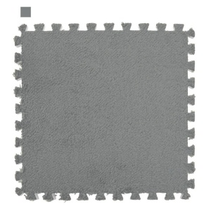 Puzzleteppich aus Schaumstoff uni grau