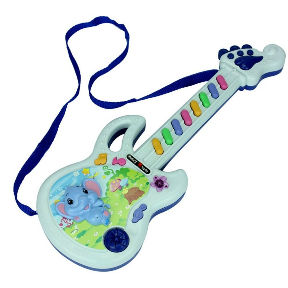 Pädagogische elektrische Gitarre für Kinder mit bunten Bottons