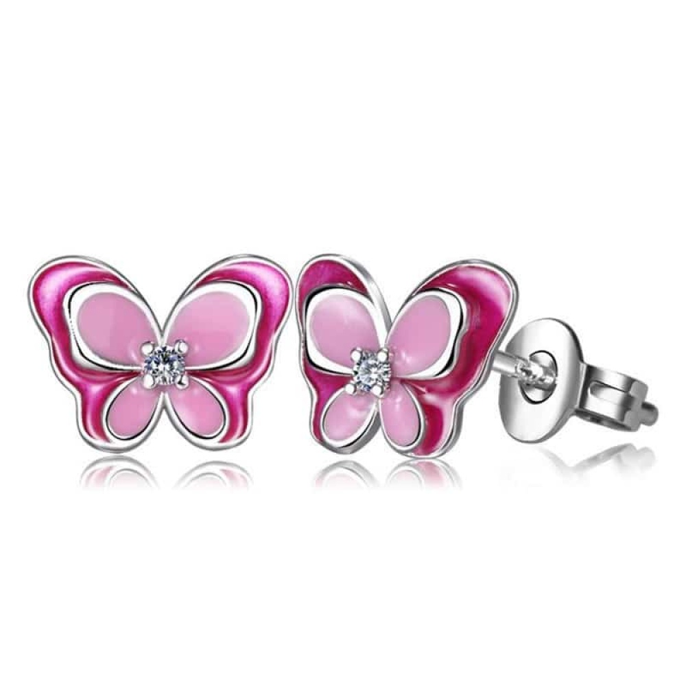 Schmetterlings-Ohrringe für kleine Mädchen