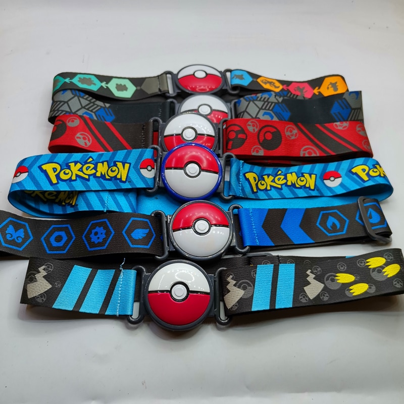 Mehrere dehnbare Pokémon Ball Gürtel für Kinder in verschiedenen Farben