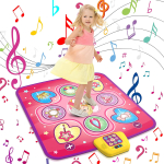 Rutschfester Tanzteppich für Kinder mit weißem Hintergrund