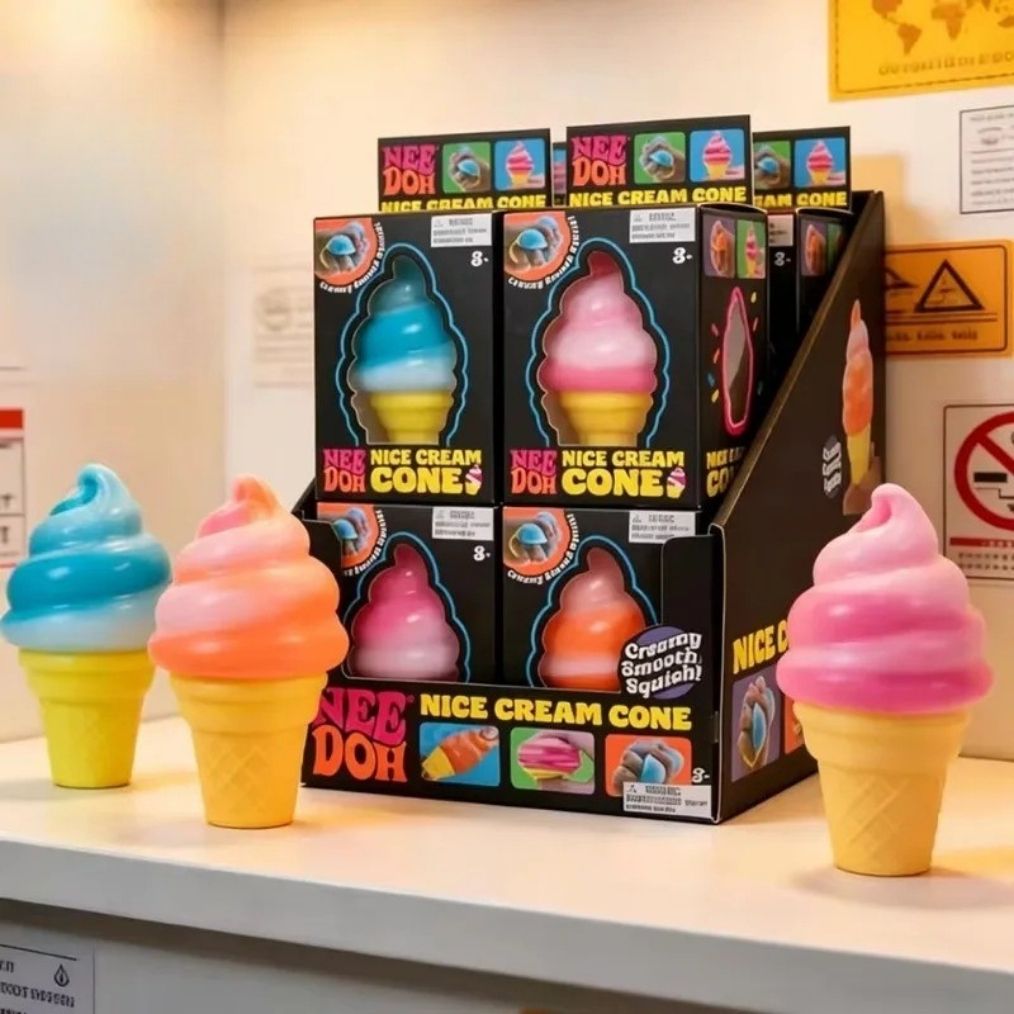 Squishy Needoh Eistüte, sensorisches Anti-Stress-Spielzeug zum Pressen für Kinder – Bild 2
