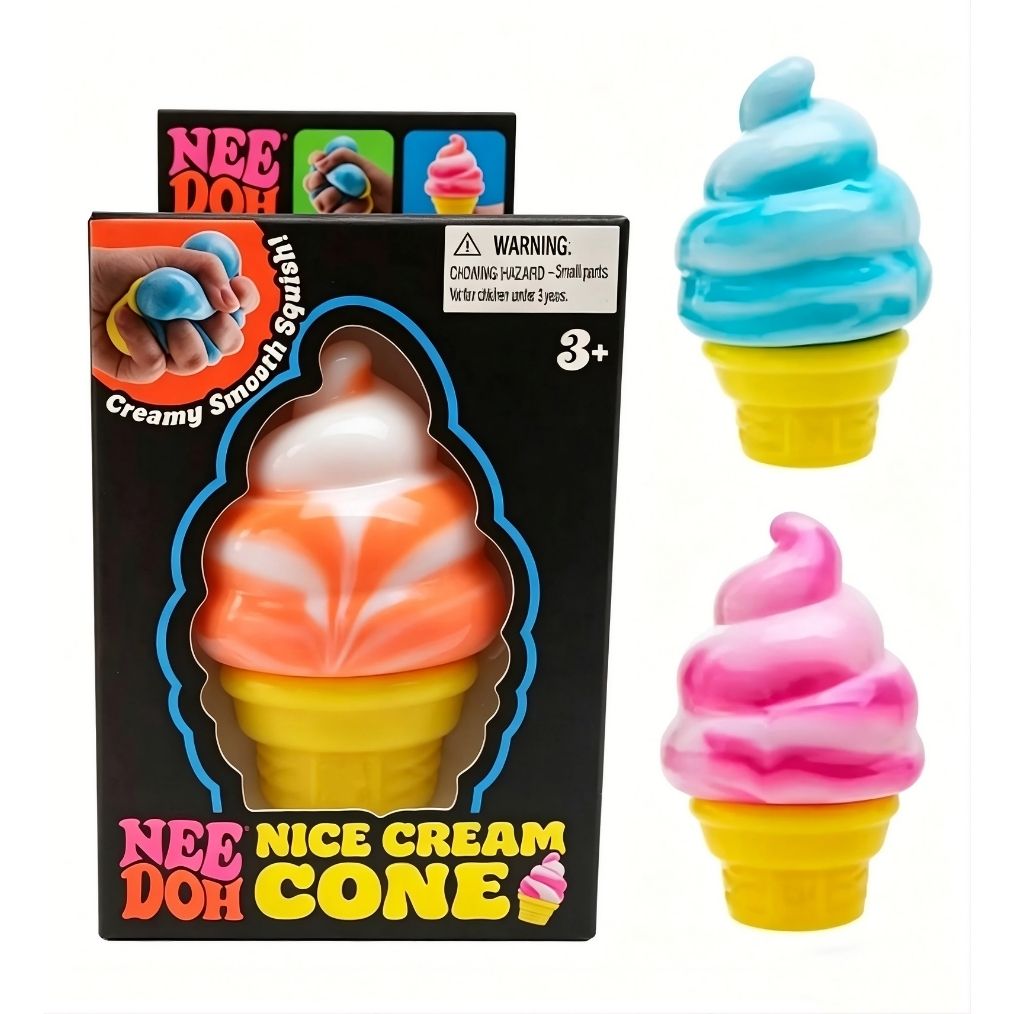Squishy Needoh Eistüte, sensorisches Anti-Stress-Spielzeug zum Pressen für Kinder – Bild 4