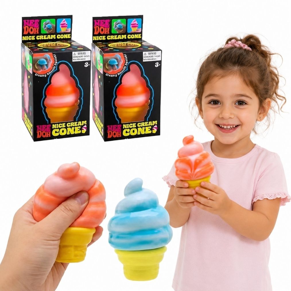 Squishy Needoh Eistüte, sensorisches Anti-Stress-Spielzeug zum Pressen für Kinder – Bild 7