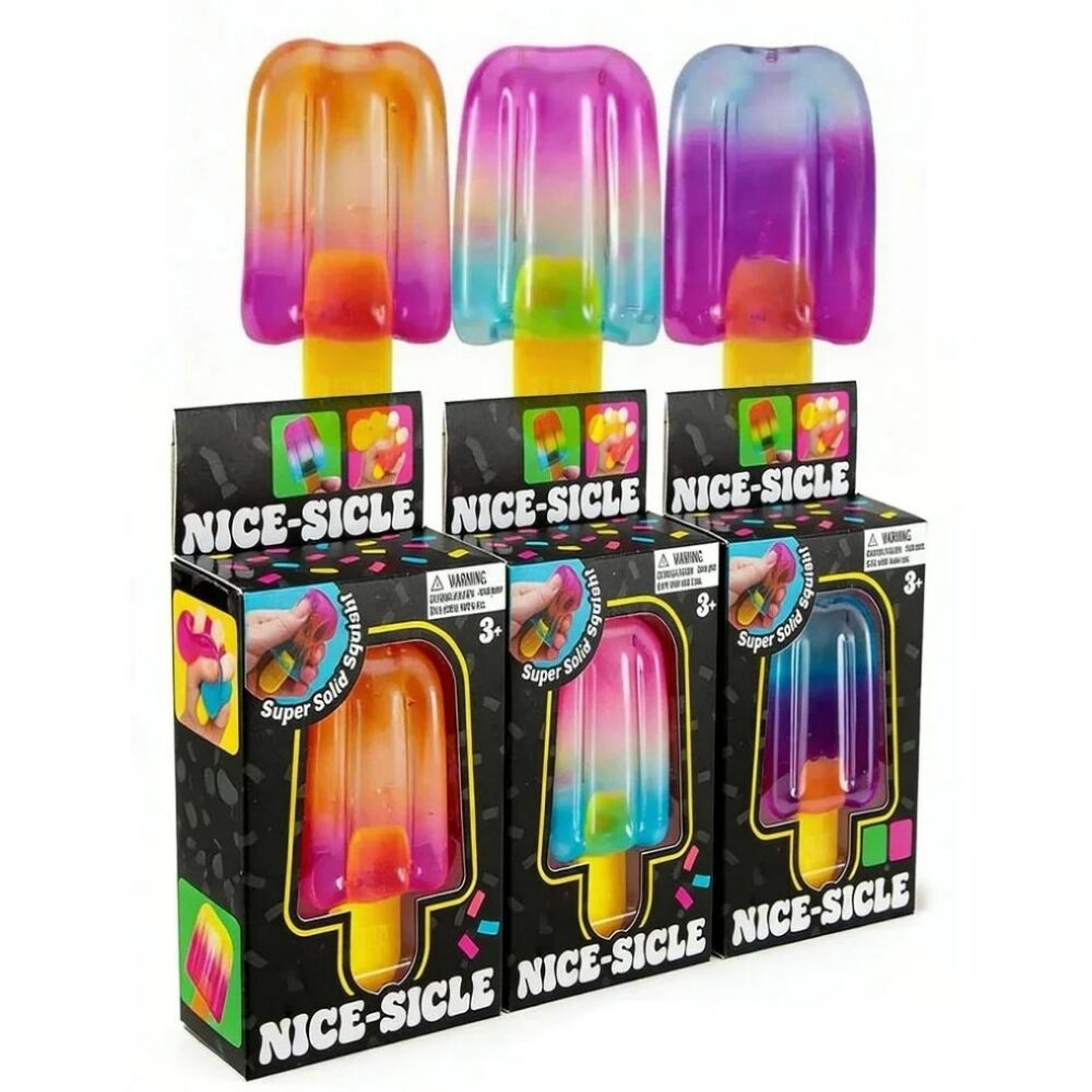 IMG_squishy_needoh_popsicle_glace_jouet_anti_stress_sensoriel_enfant_pp.jpg 3 boites alignées avec au-dessus 3 modèles de squishy Needoh popsicle colorées